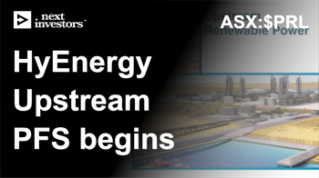 PRL: HyEnergy Upstream Pre-feasibility Study commenced